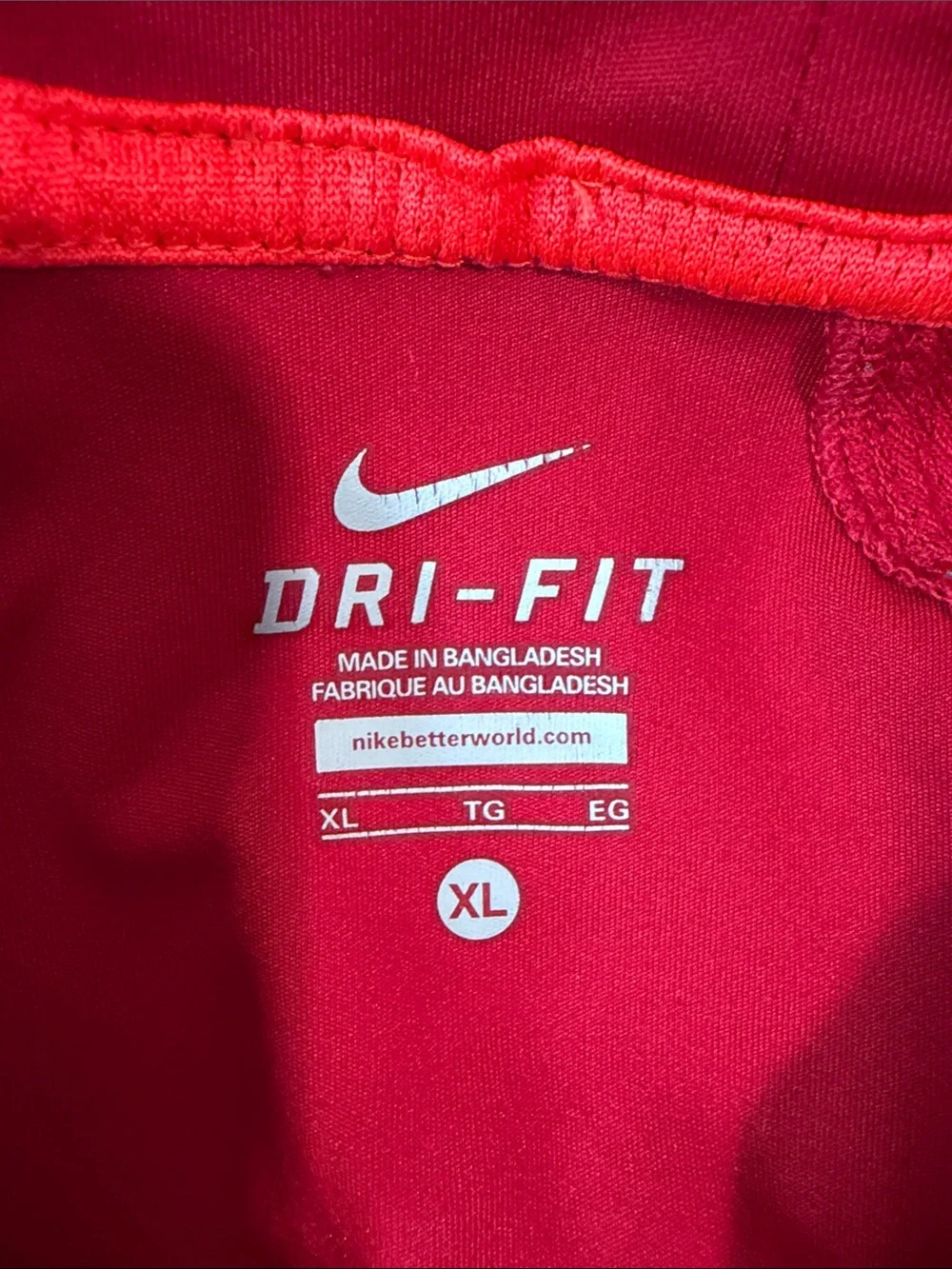 Nike Red Short Sleeve Graphic Training Tee